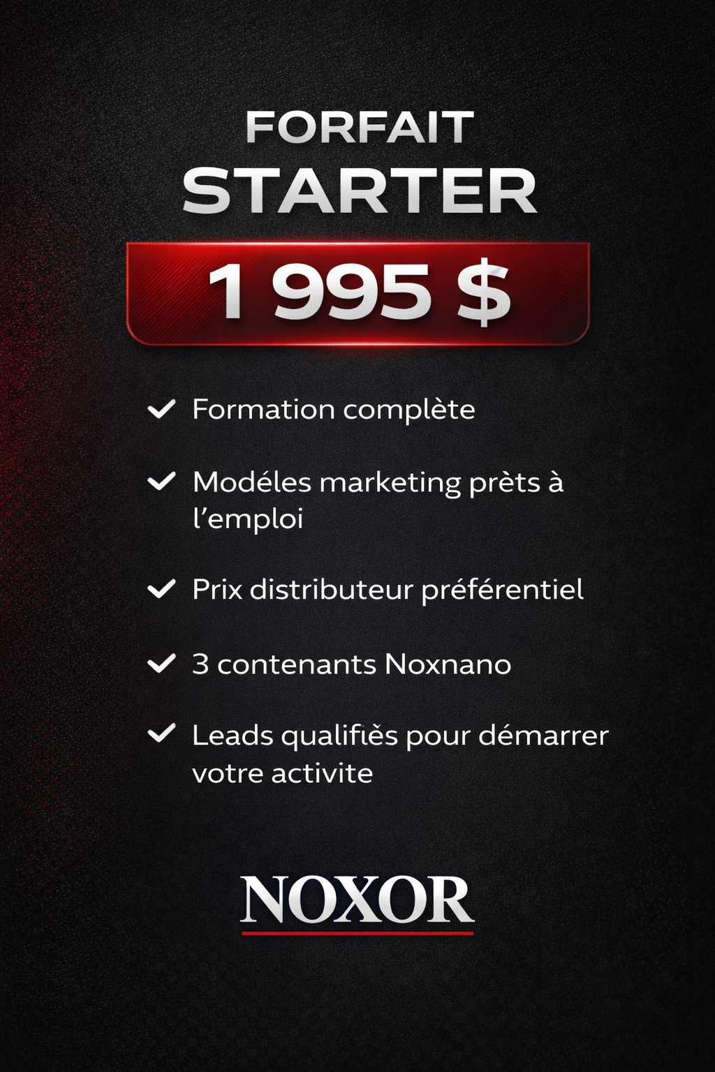 Forfait starter Noxor